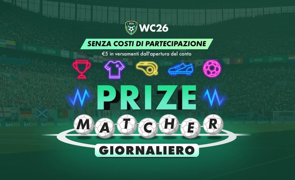 bet365 Daily Prize Matcher World Cup banner