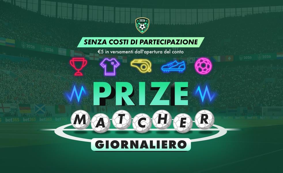 bet365 Daily Prize Matcher World Cup banner
